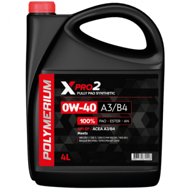 POLYMERIUM XPRO2 0W-40 A3/B4