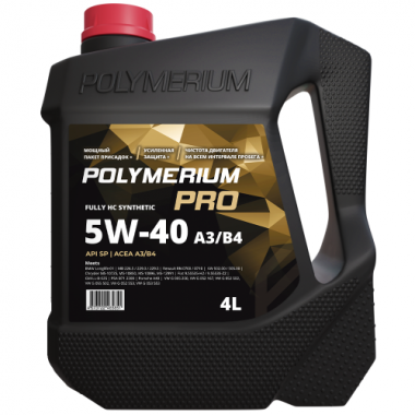 POLYMERIUM PRO 5W-40 A3/B4